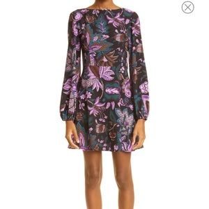 Rhode Jila Floral Long Sleeve Minidress